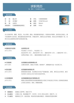 简历模板预览 4